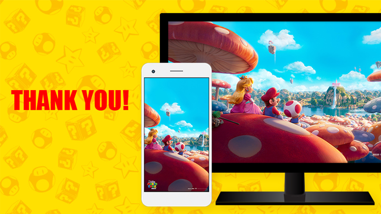 My Nintendo offering free wallpapers for The Super Mario Bros. Movie